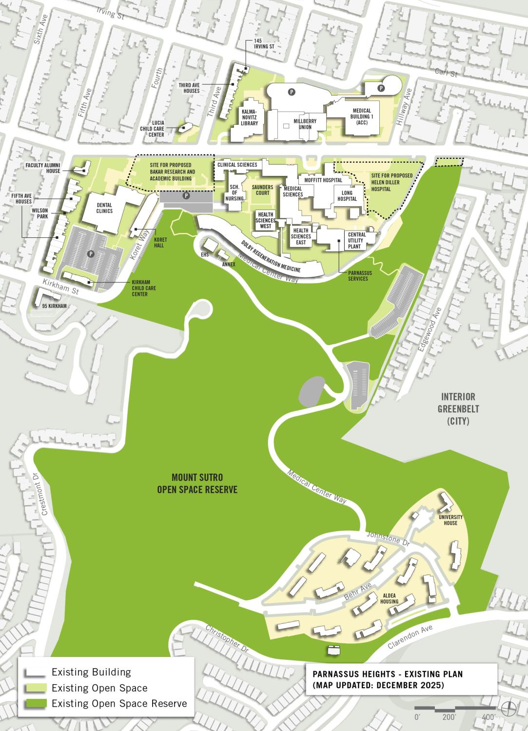 Parnassus Heights Existing Plan