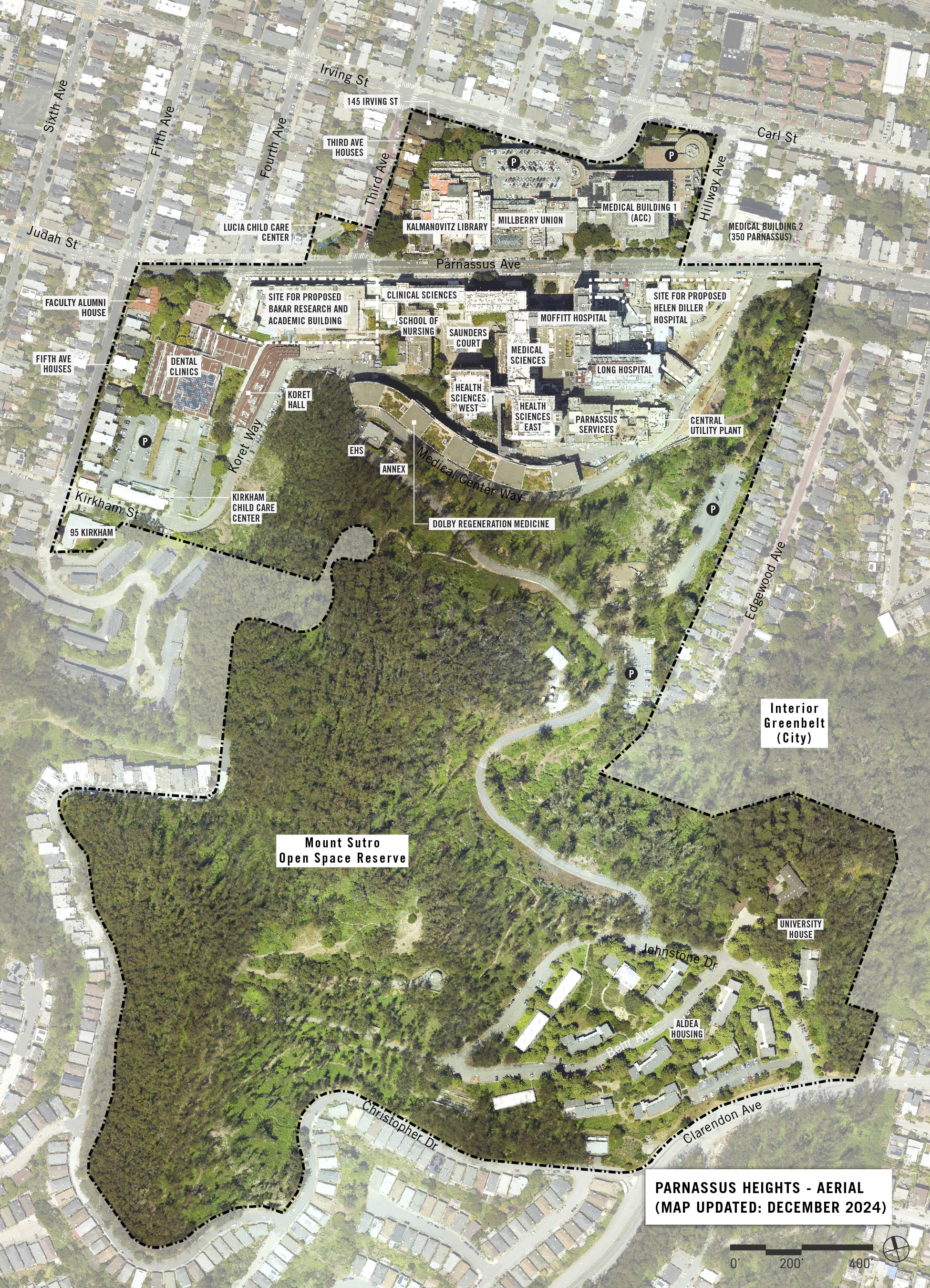 Parnassus Heights Campus Site Aerial