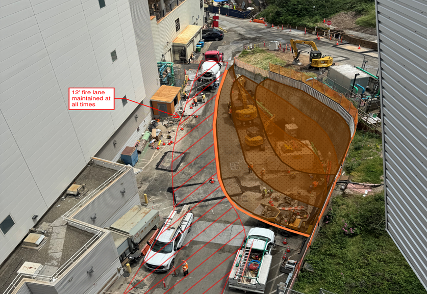 Fuel tanks project site plan as of July 2024.