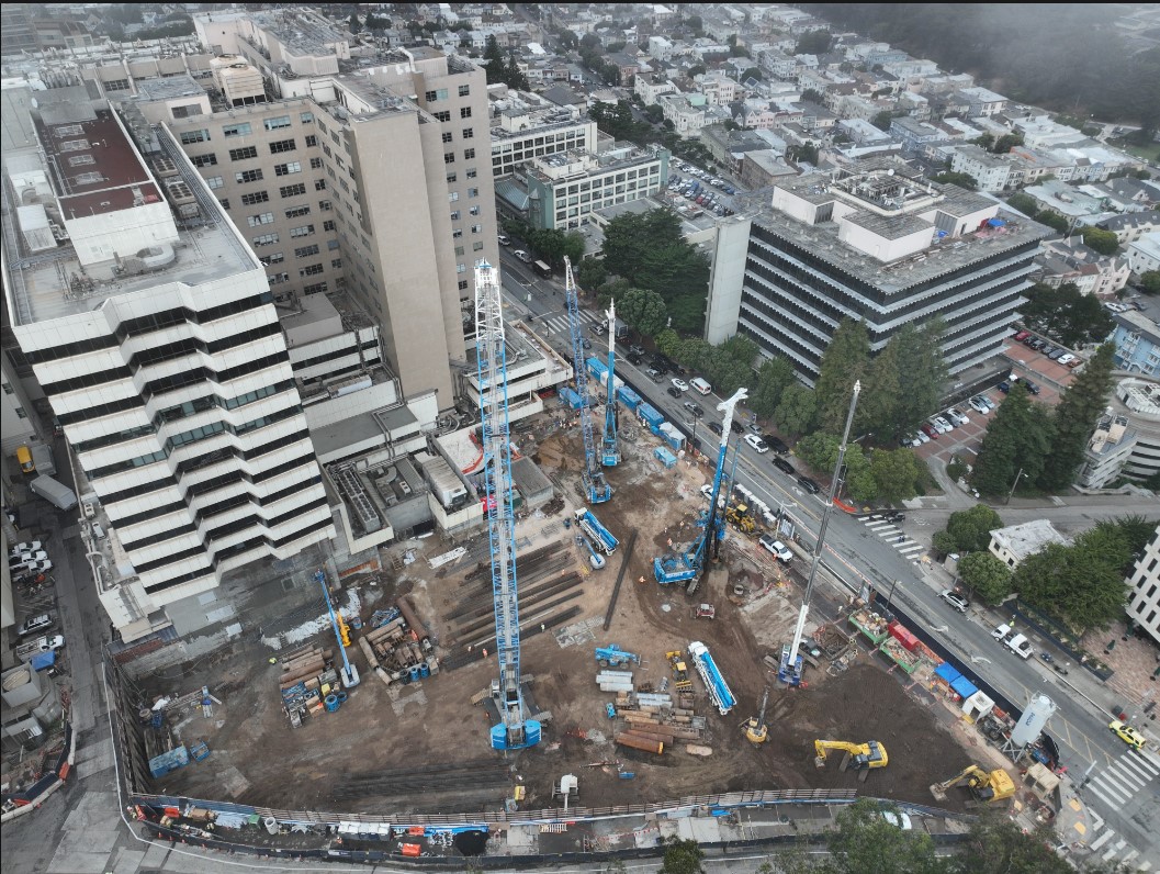 UCSF Health Helen Diller Hospital project site as of October 2024.