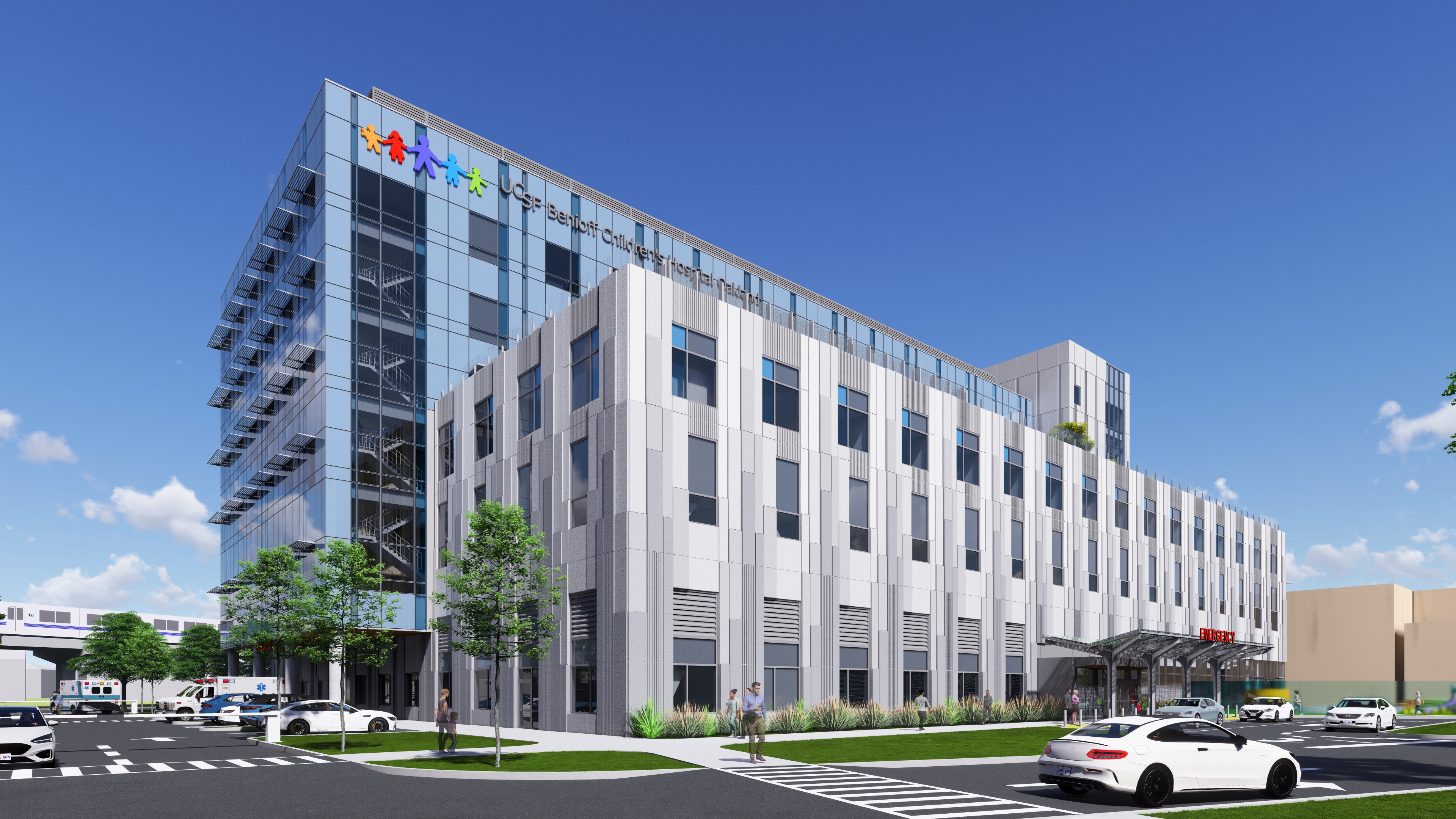 rendering of the UCSF BCH Oakland New Hospital Building