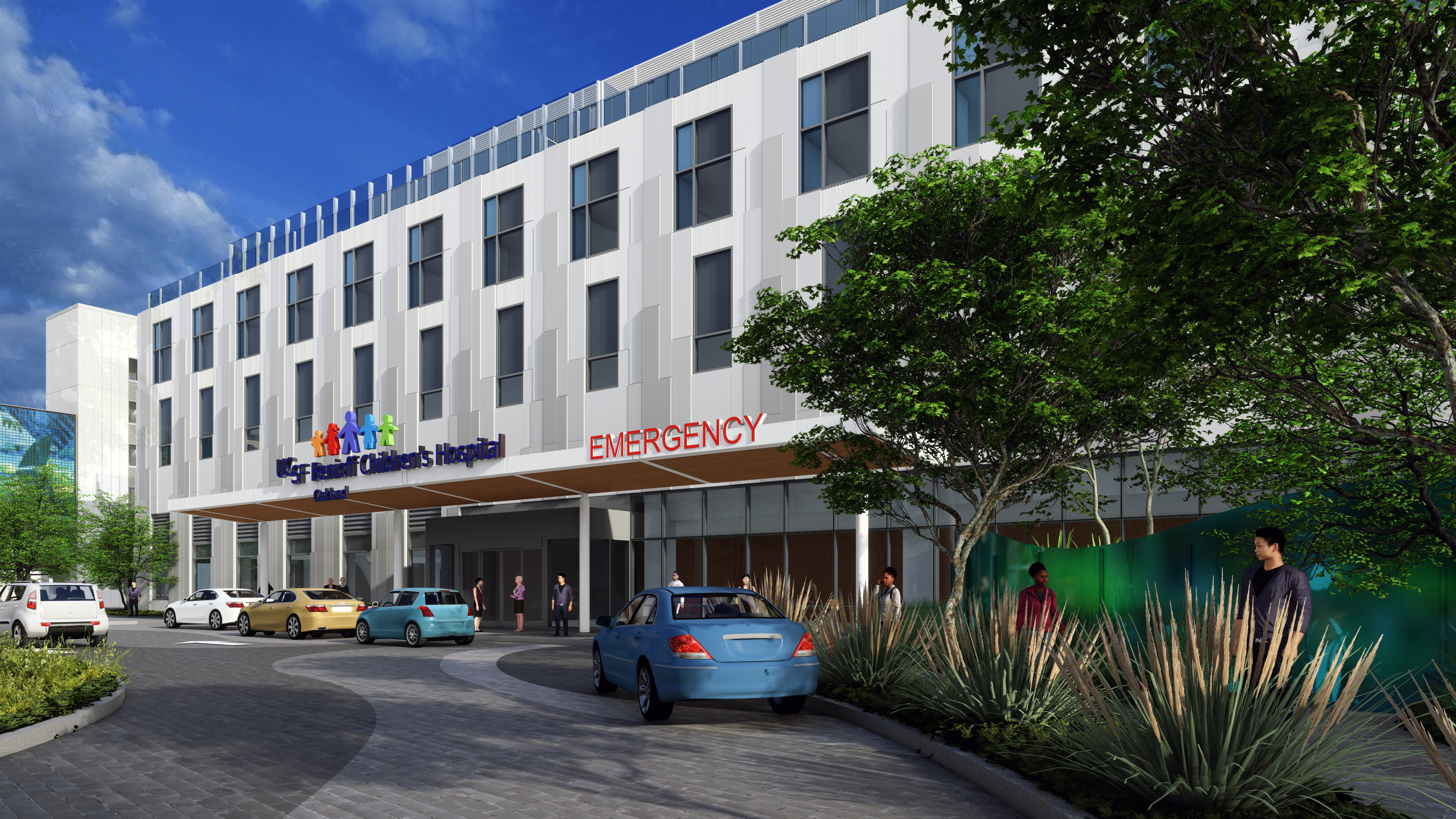 BCH Oakland New Hospital Building bendering from July 2024